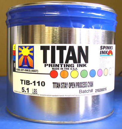 (image for) TIB-110 Titan Stay Open Process Cyan 5.1 lbs.